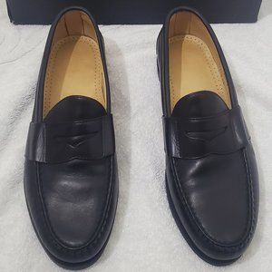 New Allen Edmonds Men's Shoes Black Size 11D Enfield Loafers Rubber Sole w/box